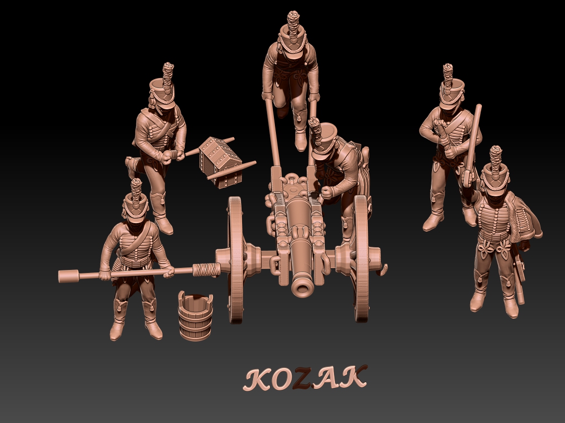 napoleonic french horse artillery in shako